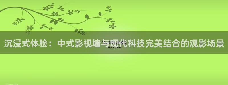 红桃 影院：沉浸式体验：中式影视墙与现代科技完美结合的观影场景